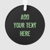 T-Rex Dinosaur Jurassic Reptile on Paint Stains Ornament (Rückseite)