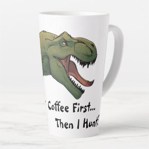 T-Rex Dinosaur Kaffee zuerst dann jagen ich Milchtasse