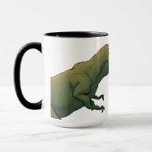 T-Rex Dinosaur Kaffee zuerst dann jagen ich Tasse (Links)