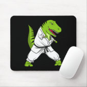 T-rex Dinosaur Karate Kickboxing Martial Arts Jiu- Mousepad (Mit Mouse)