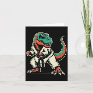 T-rex Dinosaur Karate Taekwondo Kampfkunst Karte