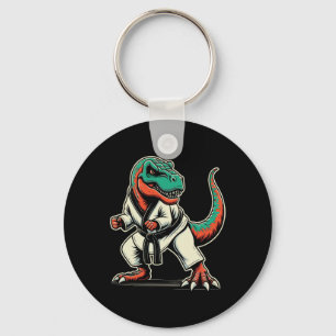 T-rex Dinosaur Karate Taekwondo Kampfkunst Schlüsselanhänger