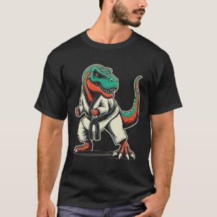 T-rex Dinosaur Karate Taekwondo Kampfkunst T-Shirt