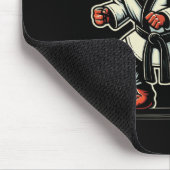 T-Rex Dinosaur Karate Taekwondo Kampfsport  Mousepad (Ecke)