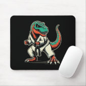 T-Rex Dinosaur Karate Taekwondo Kampfsport  Mousepad (Mit Mouse)