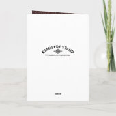 T Rex Dinosaur Kinder zum Geburtstag Karte (Rückseite)