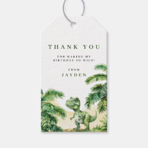 T-Rex Dinosaur Kindergeburtstag Geschenkanhänger