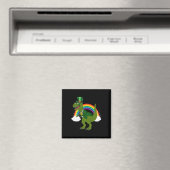 T-Rex Dinosaur Kobold Regenbogen St. Patrick's Day Magnet (In Situ (Geschirrspüler))