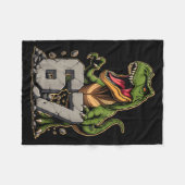 T-Rex Dinosaur lustig sechs sieben Meme Cool Tyran Fleecedecke (Vorderseite (Horizontal))