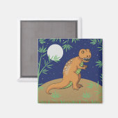 T-Rex Dinosaur Magnet (Vorderseite/Rückseite)
