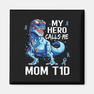 T Rex Dinosaur Mein Held nennt mich Mama T1d Typ1  Magnet
