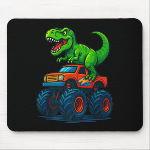 T-Rex Dinosaur-Monster-Truck-Jungen-Geburtstags-Sc Mousepad