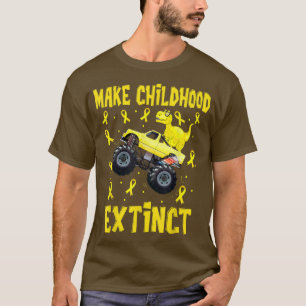 T rex Dinosaur Monster Truck macht Krebs im Kindes T-Shirt