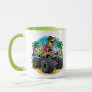 T-Rex Dinosaur Monster Truck Tasse