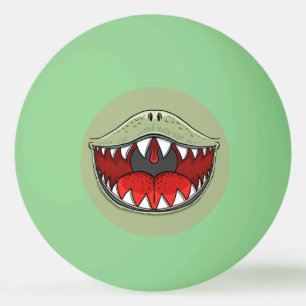 T-rex Dinosaur Mouth Kids Cartoon Tischtennisball