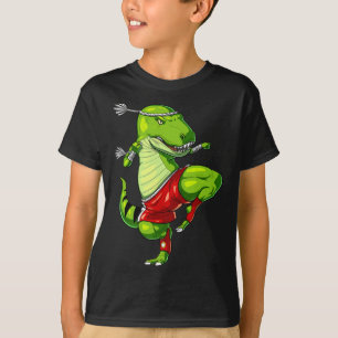 T-rex Dinosaur Muay Thai Boxing Karate Martial Art T-Shirt