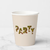 T-rex Dinosaur Pappbecher (Rückseite)