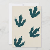 T-Rex Dinosaur Party Animal Birthday Party Einladung (Rückseite)