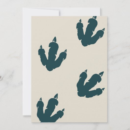 T-Rex Dinosaur Party Animal Birthday Party Einladung (Rückseite)