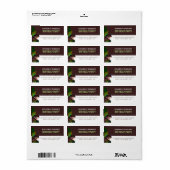 T Rex Dinosaur Party Kinder zum Geburtstag Adressaufkleber (Vorne)