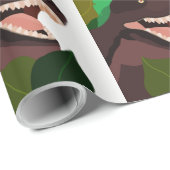 T Rex Dinosaur Party Kinder zum Geburtstag Geschenkpapier (Rolleneckpunkt)