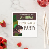 T Rex Dinosaur Party Kinder zum Geburtstag Serviette (Beispiel)