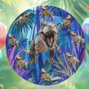 T Rex Dinosaur Party Pappteller
