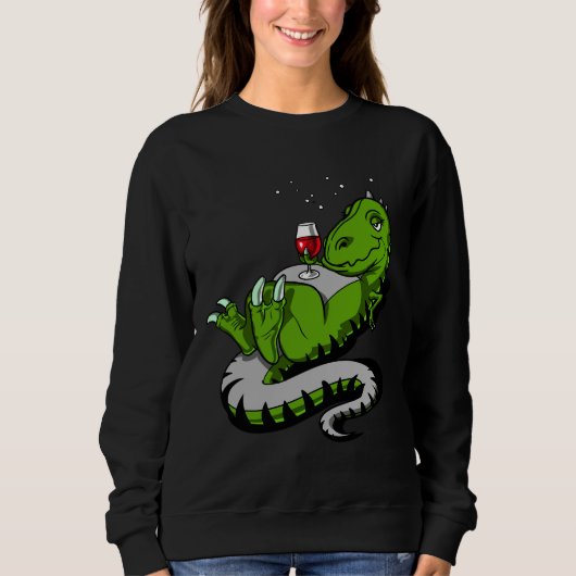 T Rex Dinosaur Party Sweatshirt (Vorderseite)