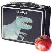 T-Rex Dinosaur Personalisiert Metall Brotdose