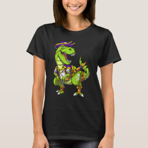 T Rex Dinosaur Pirate Captain Sailor Fantasy Boys T-Shirt