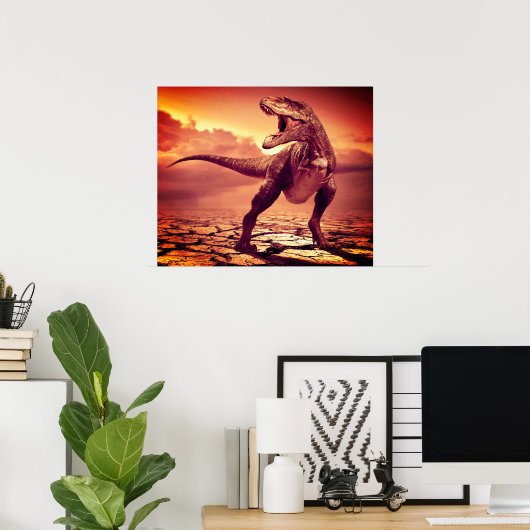 T-rex Dinosaur Poster (Heimbüro)