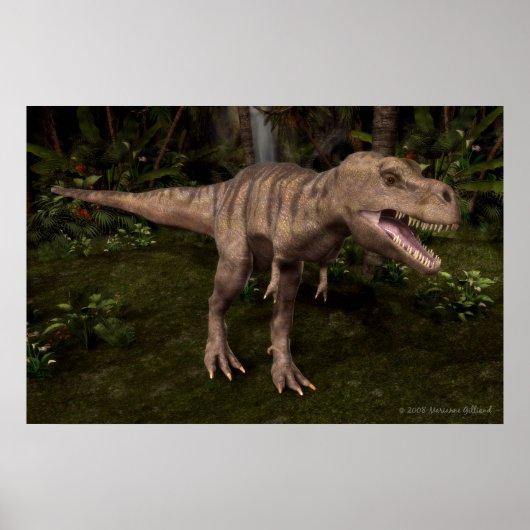 T-Rex Dinosaur Poster (Vorne)
