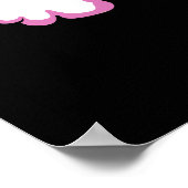 T-Rex Dinosaur Reiten Magisches Einhorn Regenbogen Poster (Ecke)