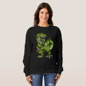 T Rex Dinosaur Robot Futuristic Science Fiction Bo Sweatshirt (Vorne ganz)