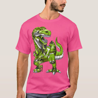 T-Rex Dinosaur Robot Futuristic Science Fiction Bo T-Shirt