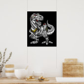 T-Rex Dinosaur Robot Monster Boys Kids Poster (Küche)