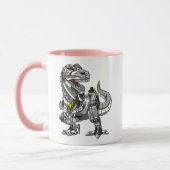 T-Rex Dinosaur Robot Monster Boys Kids Tasse (Links)