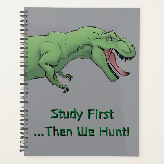 T-Rex Dinosaur School Softcover School Planner Planer (Vorderseite)
