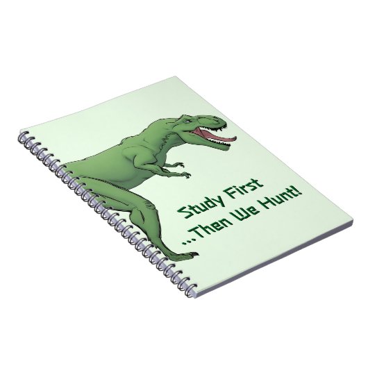 T-Rex Dinosaur School Spiral Notebook Papier Notizblock (Rechte Seite)
