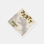 T-rex Dinosaur Serviette (Ecke)