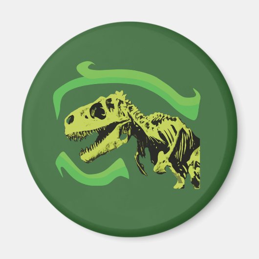 T-Rex Dinosaur Skeleton Magnet (Vorne)