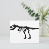 T Rex Dinosaur Skeleton Postkarte (Stehend Vorderseite)