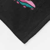 T-Rex-Dinosaur spielt Fußball - Trex-Design Fleecedecke (Ecke)