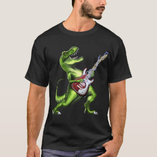 T-Rex Dinosaur spielt Gitarre T-Shirt