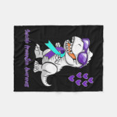 T-rex Dinosaur Suicide Prevention Awareness Day Di Fleecedecke (Vorderseite (Horizontal))