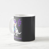 T-rex Dinosaur Suicide Prevention Awareness Day Di Kaffeetasse (Vorderseite Links)