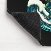 T-Rex-Dinosaur-Surfer-Surfboard-Geschenk für Männe Mousepad (Ecke)