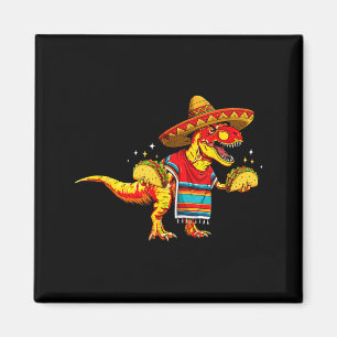 T-Rex-Dinosaur-Taco-Liebhaber Cinco-de-Mayo-Sombre Magnet