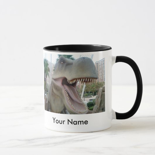 T-Rex Dinosaur-Tasse Tasse (Rechts)