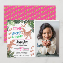 T-Rex Dinosaur-Thema Einladung